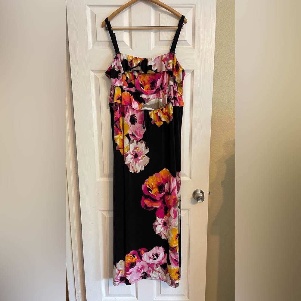 Style & Co Tank Maxi Dress. Removable/adjustable straps, adjustable drawstring.